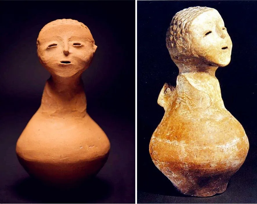 Pottery sculptures in primitive times - Pottery figure sculptures