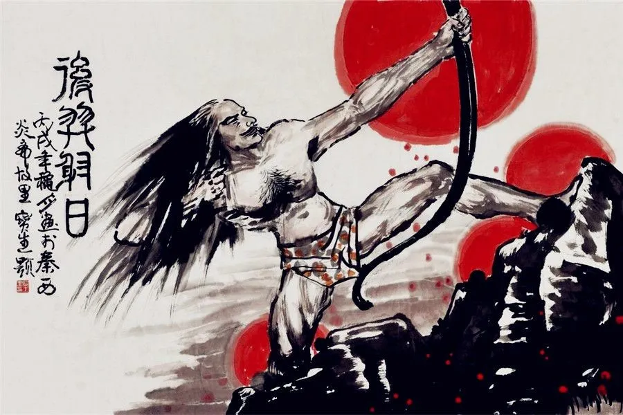 Chinese Myths and Legends - Yi Shooting Down the Suns