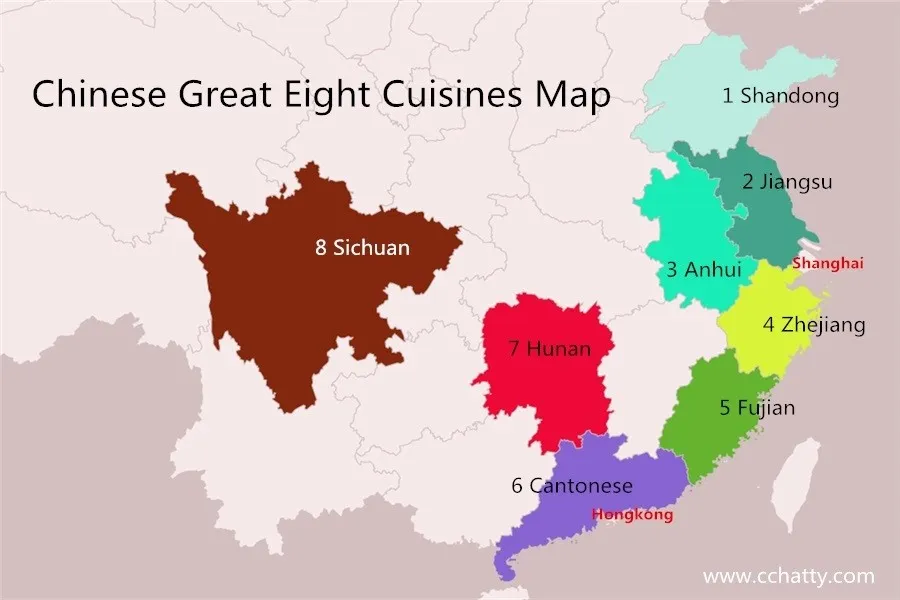 Chinese Great Eight Cuisines