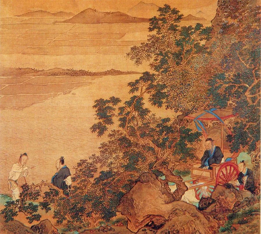 Confucius+Hello+Zilu Inquiring the Ferry