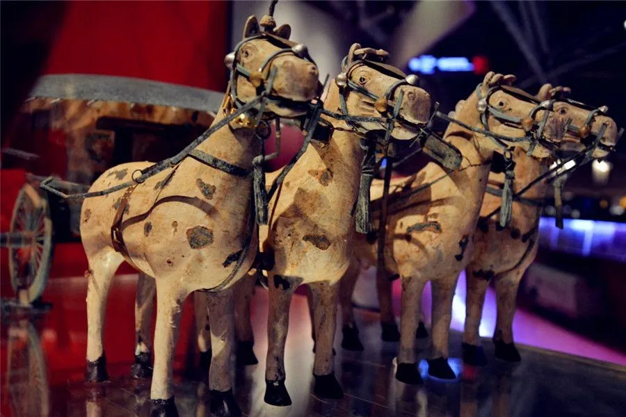 Excavation of Qin terra-cotta warriors and horses