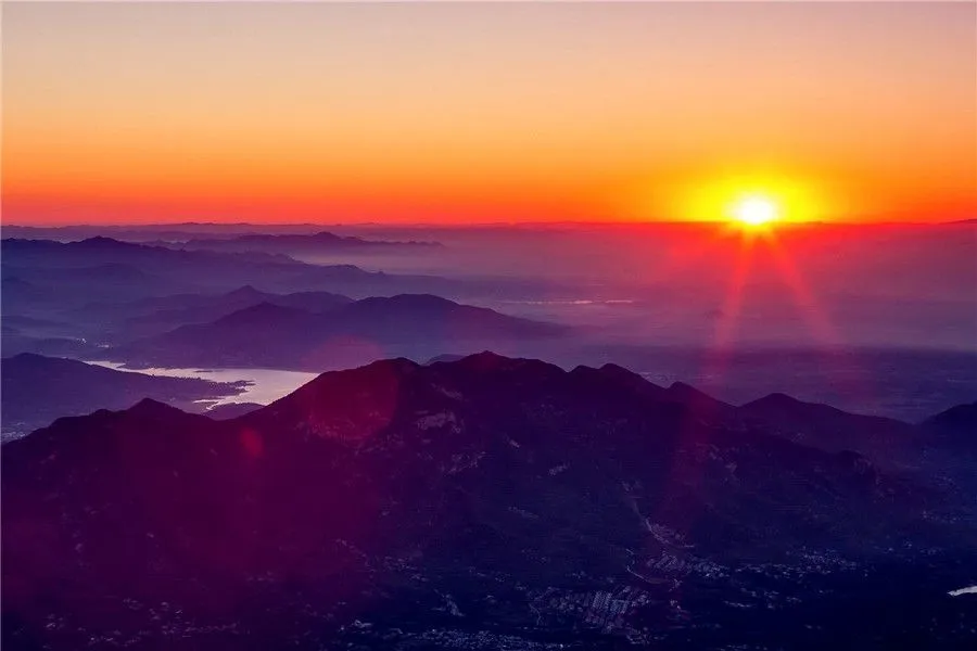 Five Mountains - mount tai-sunset