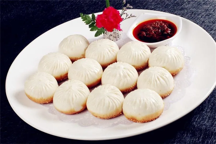 Shanghai Cuisine - Pan-fried Bun Stuffed with Meat