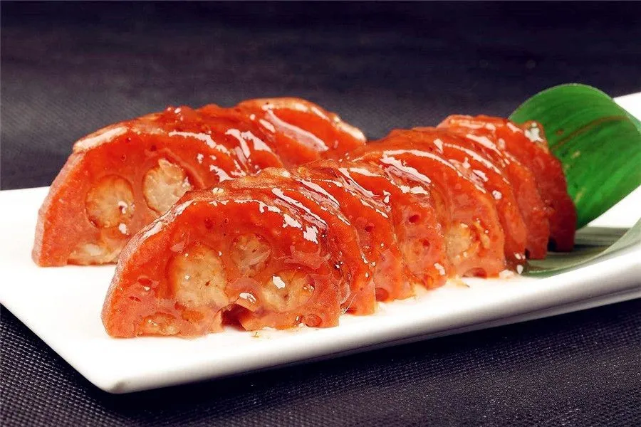 Shanghai Cuisine - Sweet Lotus Root with Osmanthus Flowers