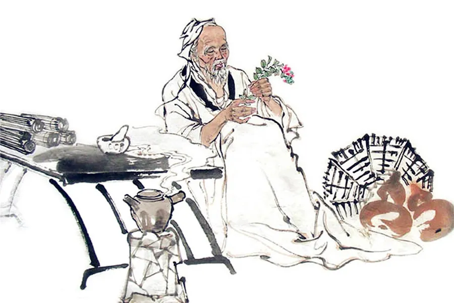 hua tuo Practicing his medicine skills