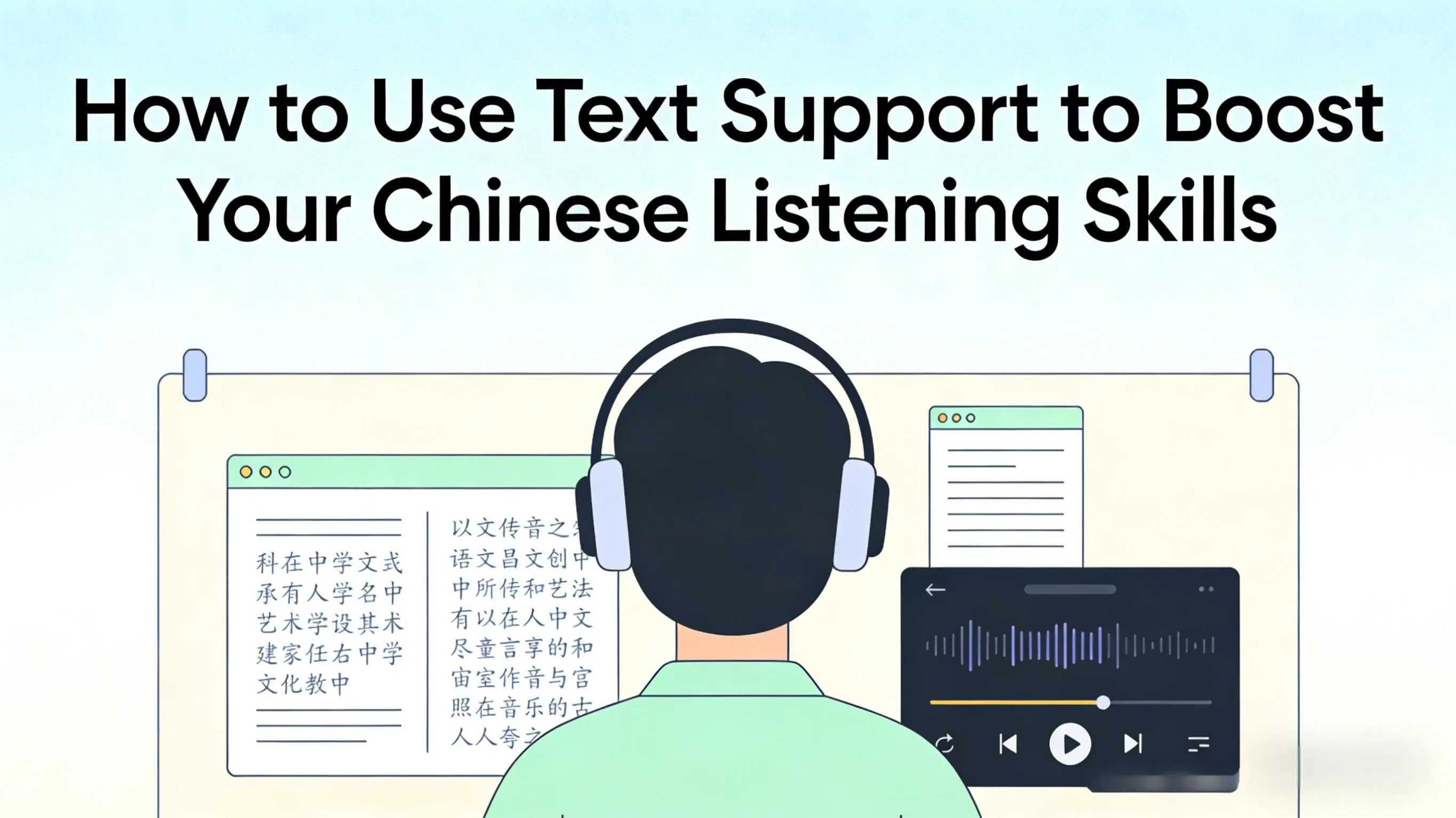 How to Use Text Support to Boost Your Chinese Listening S...