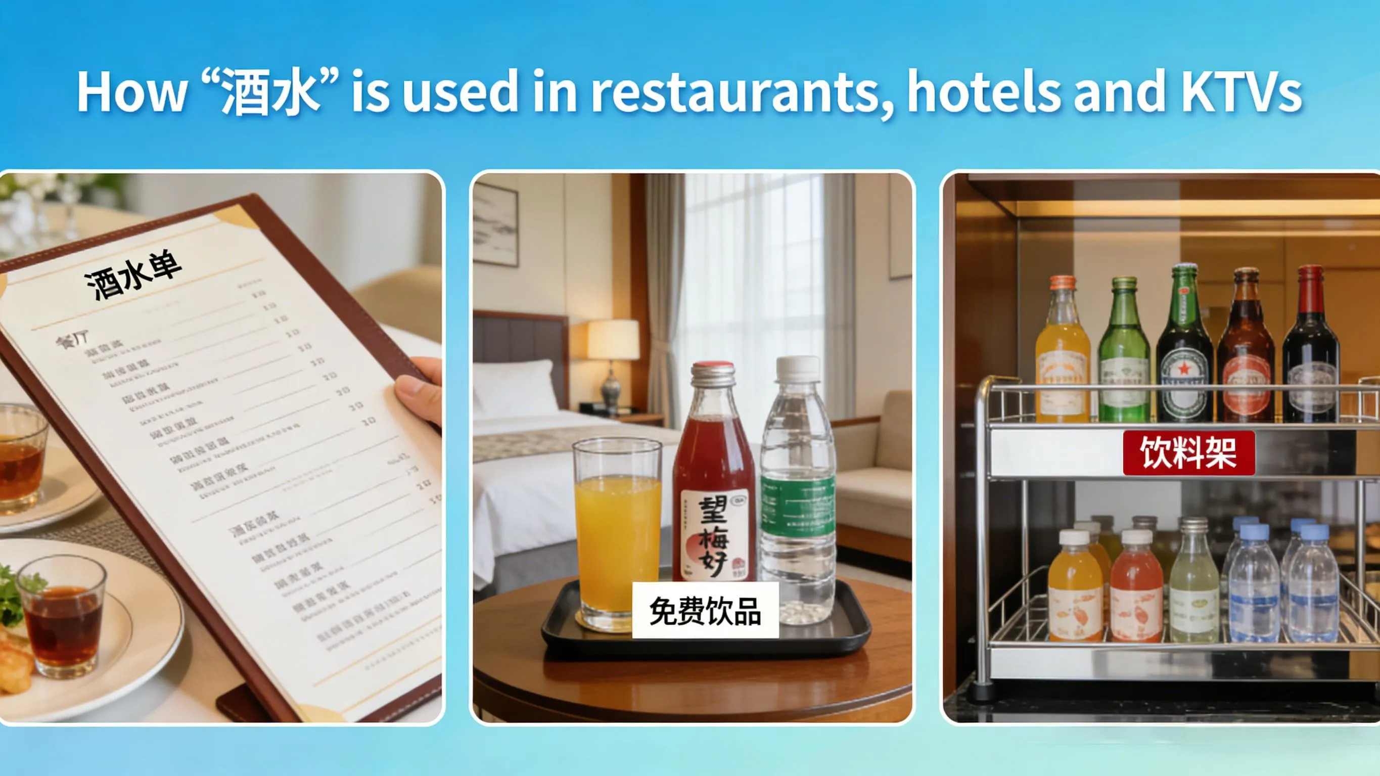 What Does 酒水 Really Mean in Modern Mandarin? - Cchatty