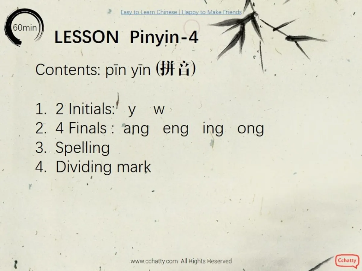 (PDF) Learn Chinese Pinyin 4