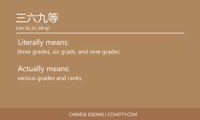 https://i.cchatty2.com/filters:format(webp)/fit-in/684x0/img/202102/三六九等-Chinese-idioms-Cchatty-ba4f617c-a54a-4572-9ccf-dcf4683791f8-1612776152.jpg