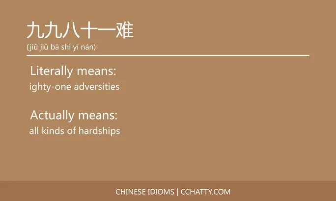 https://i.cchatty2.com/filters:format(webp)/fit-in/684x0/img/202102/九九八十一难-Chinese-idioms-Cchatty-02ef972d-d9e4-4594-8a31-3f8c9ce3b550-1612776316.jpg