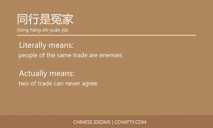 https://i.cchatty2.com/filters:format(webp)/fit-in/684x0/img/202102/同行是冤家-Chinese-idioms-Cchatty-c8097982-dacd-4c9c-91fe-f8a72ff8fb42-1612776692.jpg