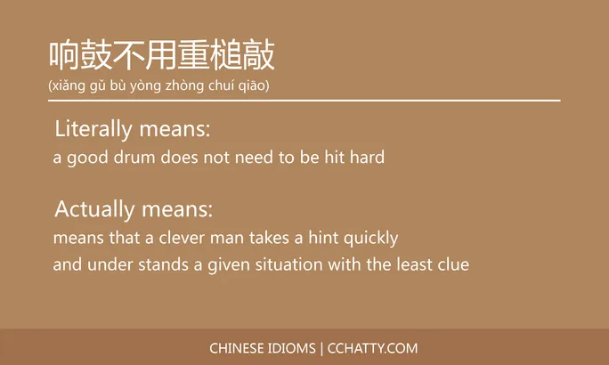 https://i.cchatty2.com/filters:format(webp)/fit-in/684x0/img/202102/响鼓不用重槌敲-Chinese-idioms-Cchatty-17121890-8df0-4999-a252-1e3dd7c168d4-1612776733.jpg