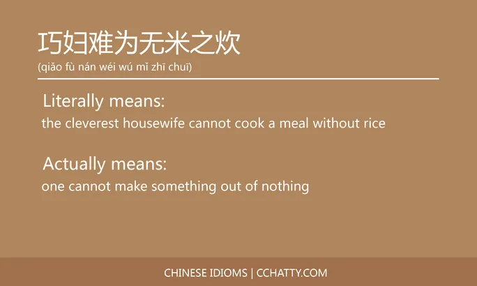 https://i.cchatty2.com/filters:format(webp)/fit-in/684x0/img/202102/巧妇难为无米之炊-Chinese-idioms-Cchatty-4ef794fd-901d-4bc3-bb4c-ffe534591255-1612777004.jpg