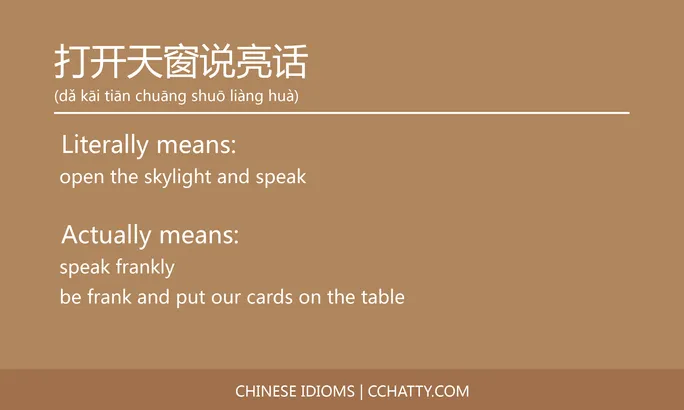 https://i.cchatty2.com/filters:format(webp)/fit-in/684x0/img/202102/打开天窗说亮话-Chinese-idioms-Cchatty-af569d80-4e67-4245-8c4e-527ac5c63381-1612777146.jpg
