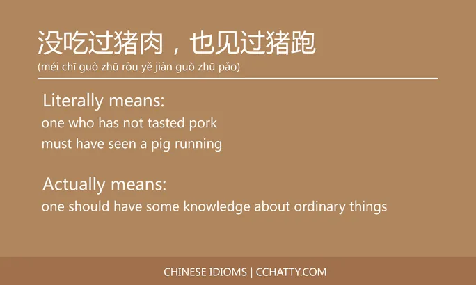 https://i.cchatty2.com/filters:format(webp)/fit-in/684x0/img/202102/没吃过猪肉也见过猪跑-Chinese-idioms-Cchatty-de4e2592-f6c4-49a0-88cd-3334d67b165d-1612777593.jpg