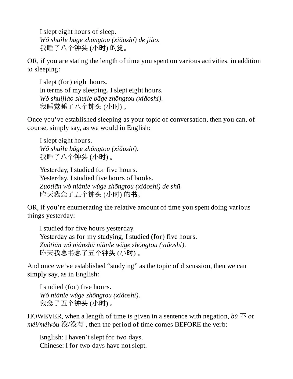 (PDF) Basic Patterns of Chinese Grammar